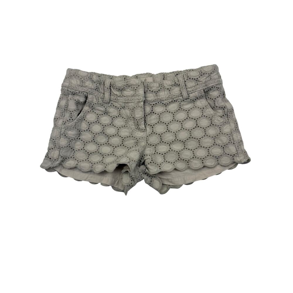 Peek Eyelet Textured Shorts, Size 4